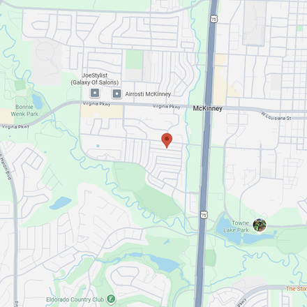 Map of McKinney, TX