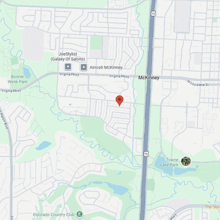 Map of McKinney, TX
