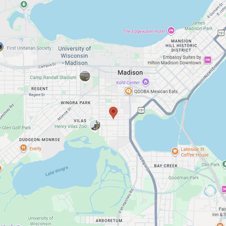 Map of Madison, WI